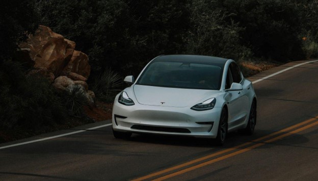 White tesla